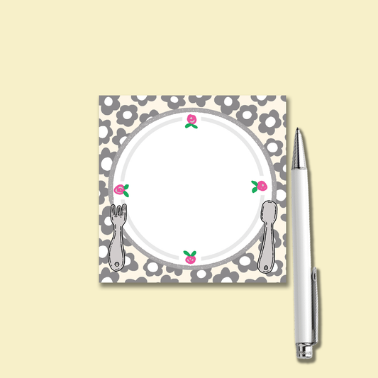 Notepad | Pocket Size Kitchen Plate Memo Pad