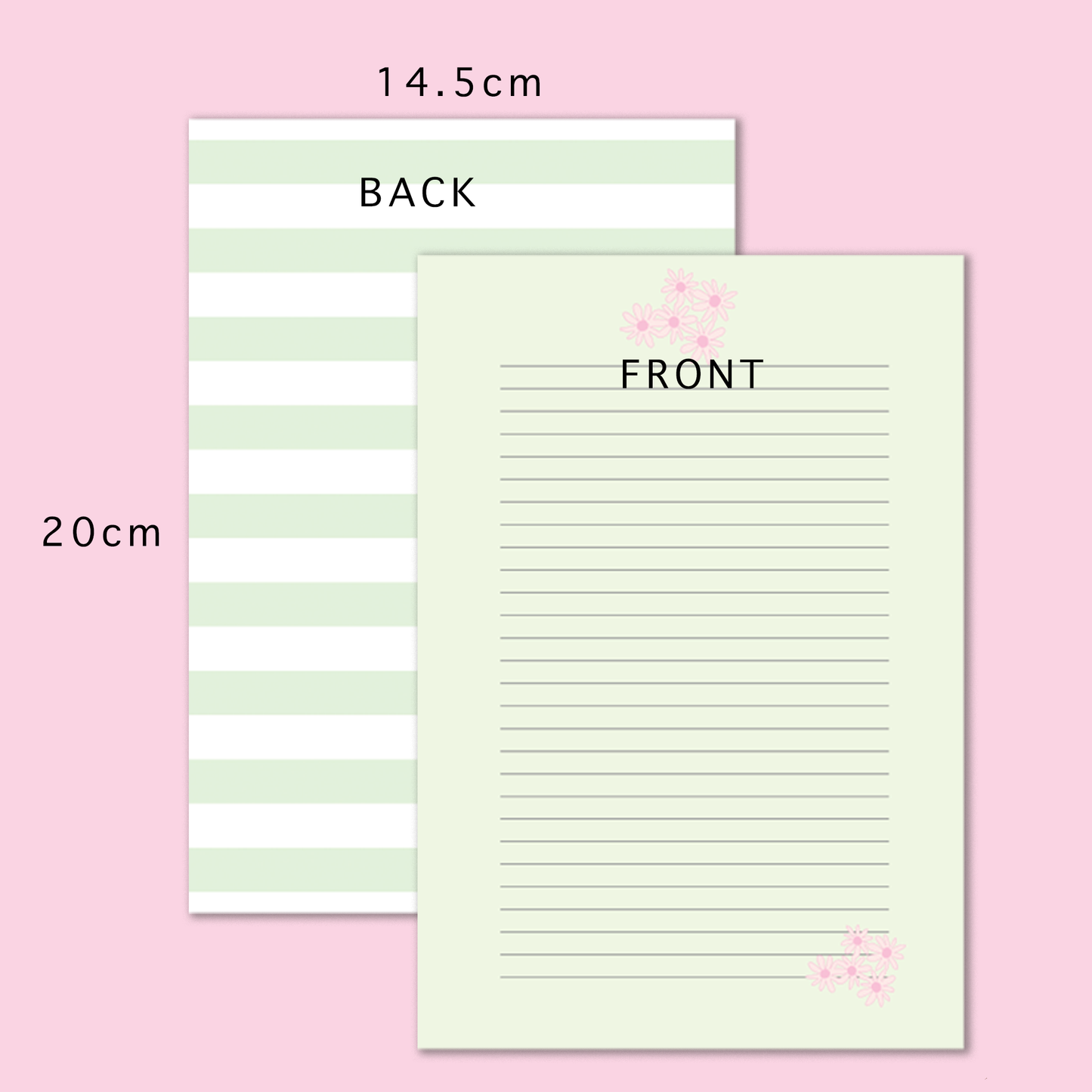 Letter & Journal Paper Set | Floral Stripes & Polka Dots
