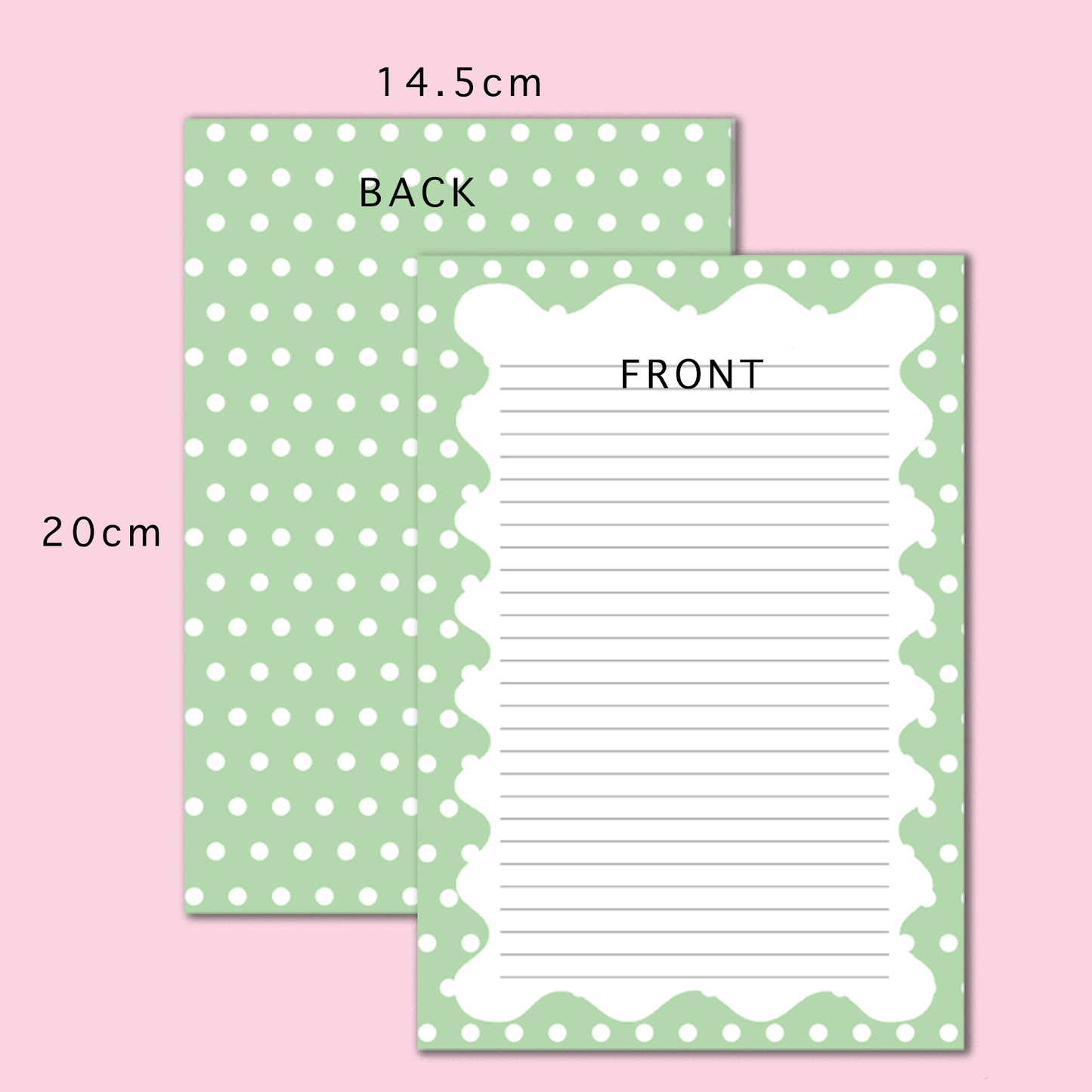 Letter & Journal Paper Set | Floral Stripes & Polka Dots