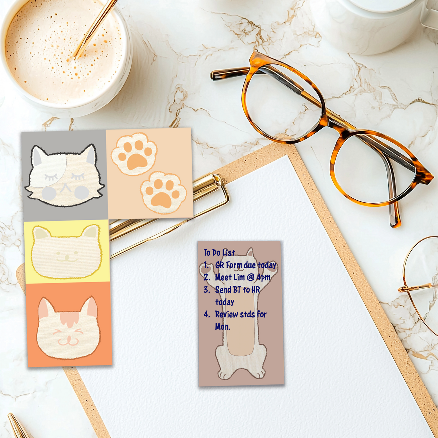A5 Trimmable Loose Note Papers | Cats & Dogs | Journal & Memo Slips