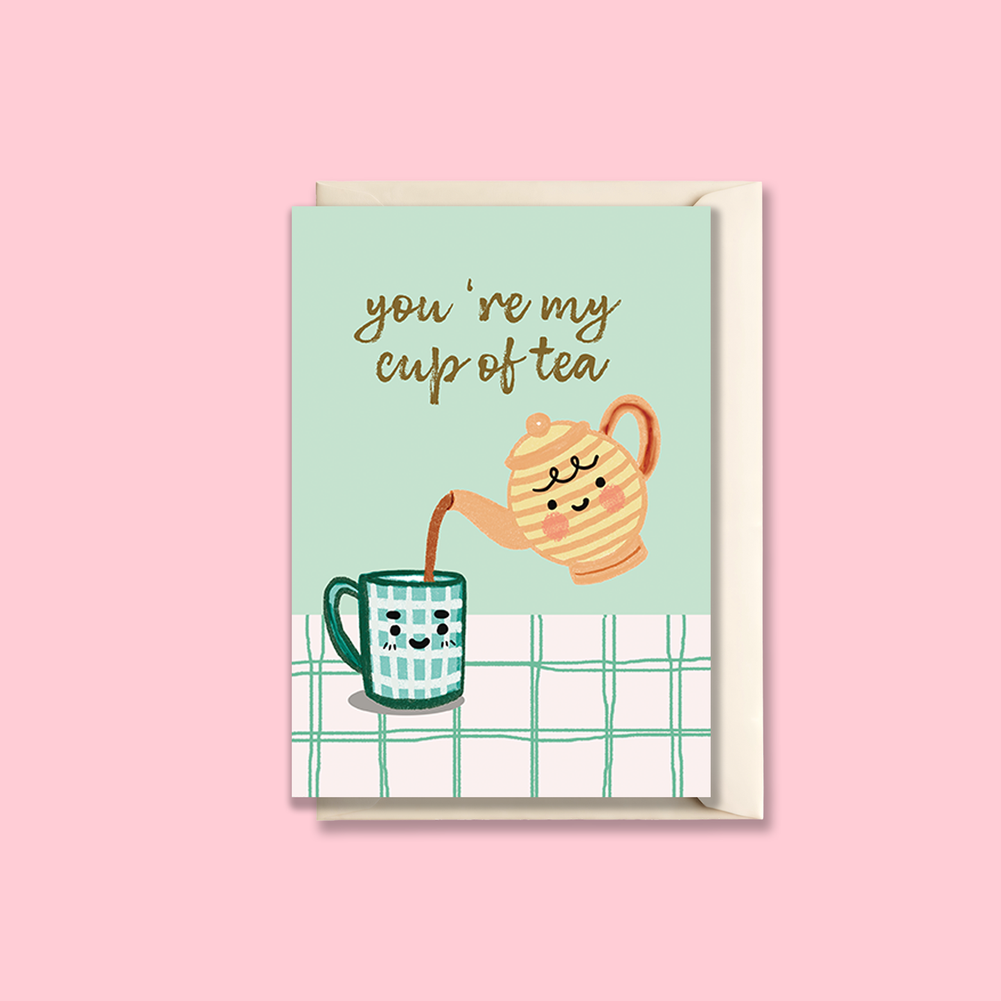 Greeting Card Folded | Love Theme | My Cup of Tea Cute Love Card