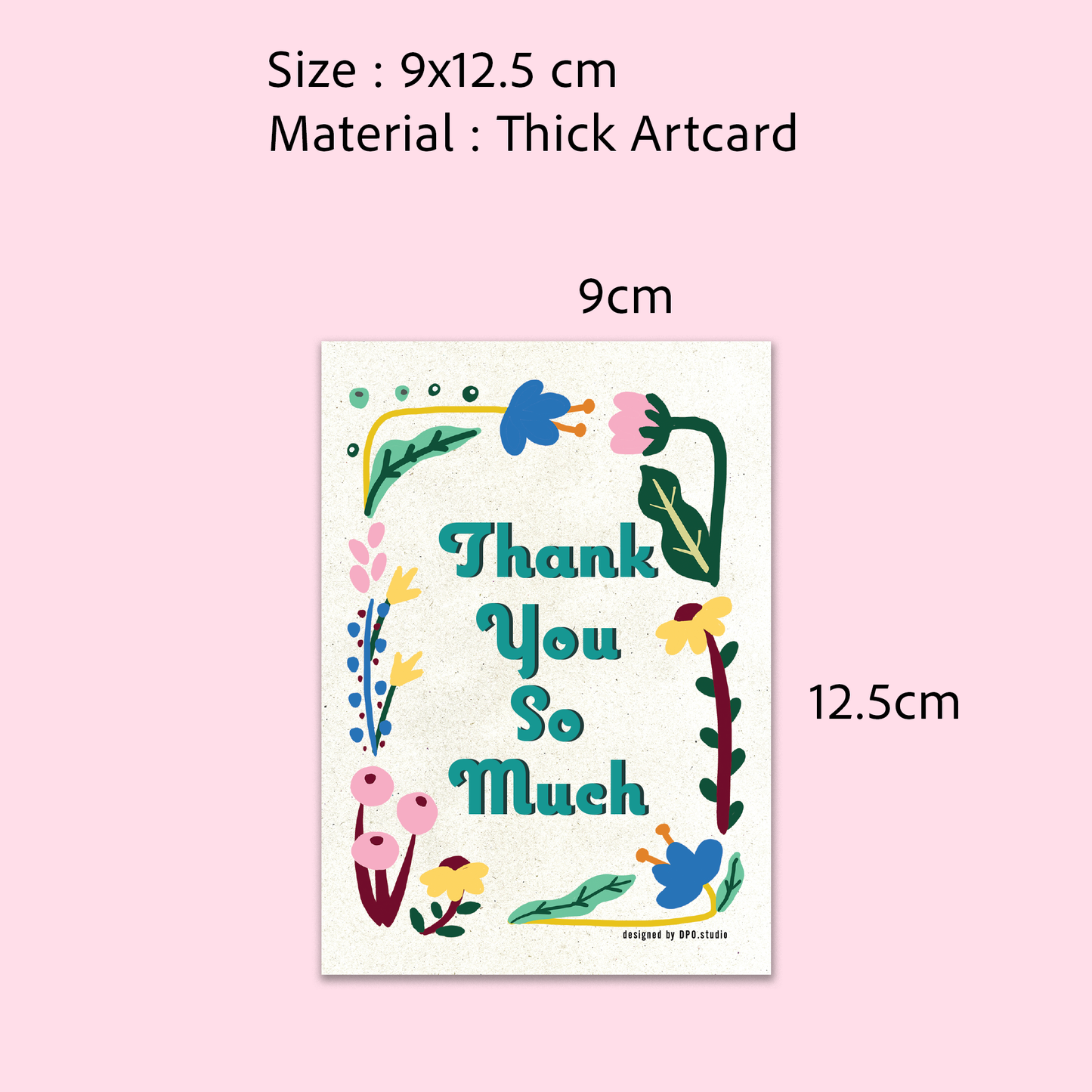 Greeting Cards Small Size | Birthday & Thank You | 4 for $7.90