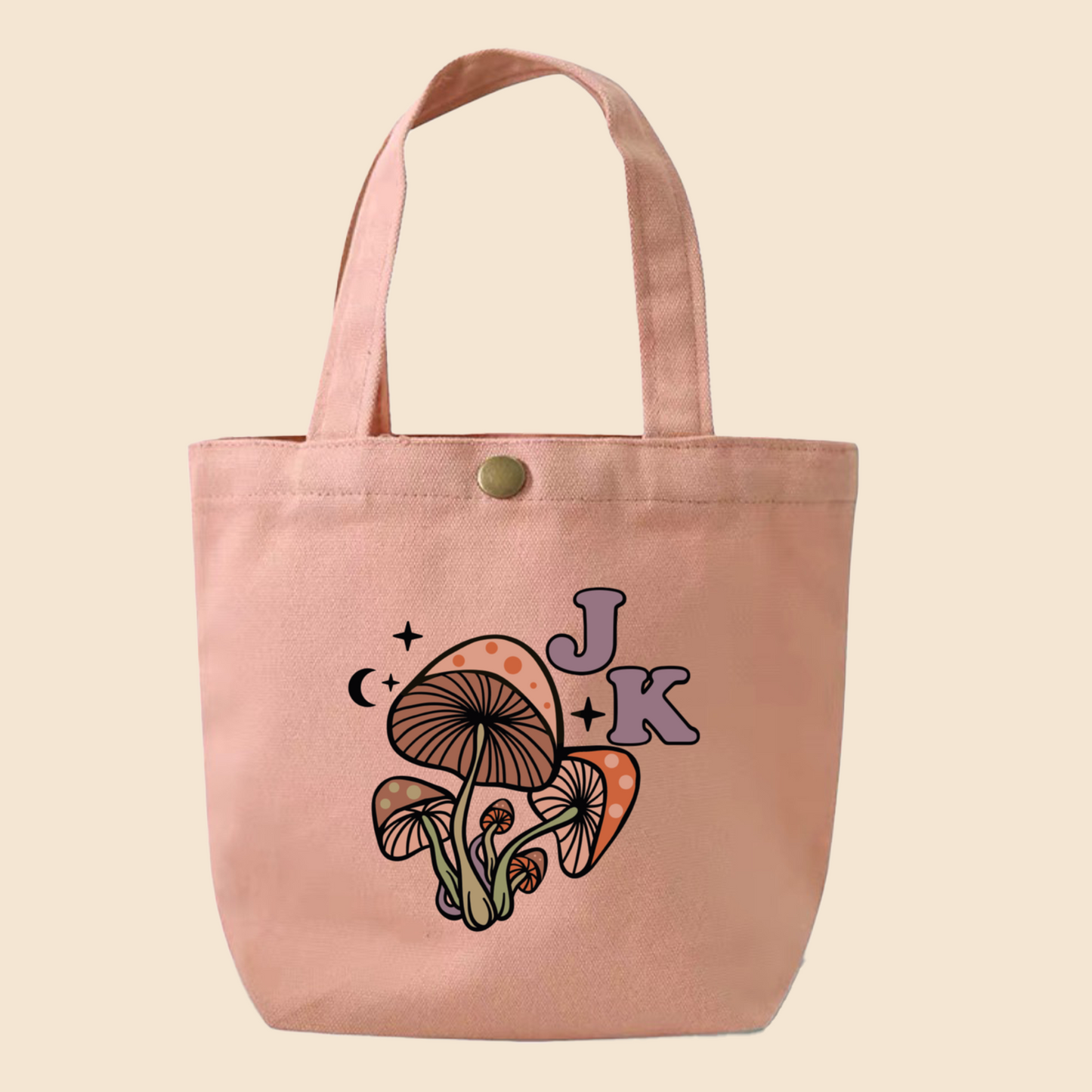 Woodlands Mushrooms Personalise Small Tote Bag