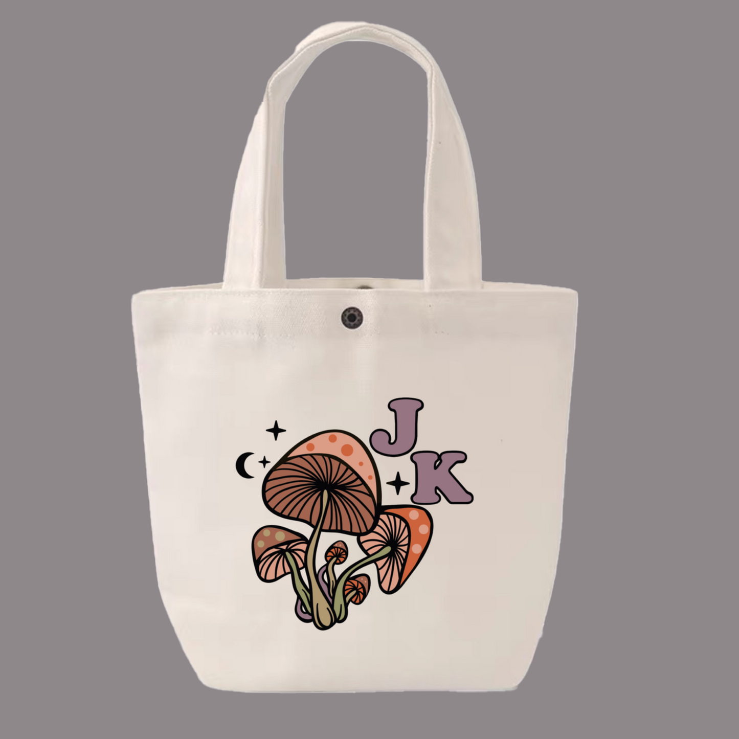 Woodlands Mushrooms Personalise Small Tote Bag