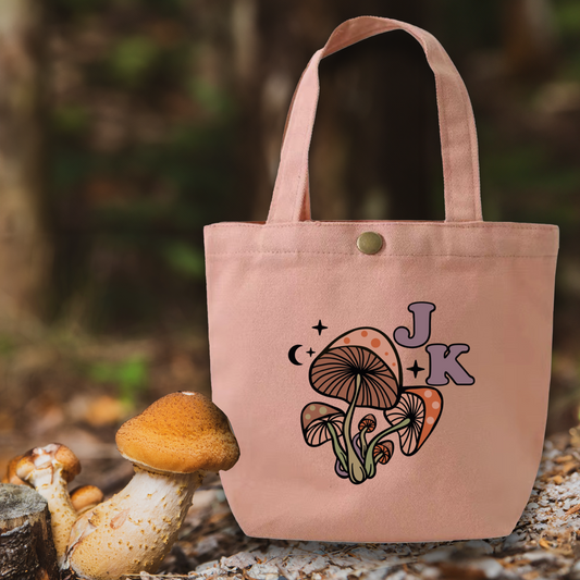 Woodlands Mushrooms Personalise Small Tote Bag