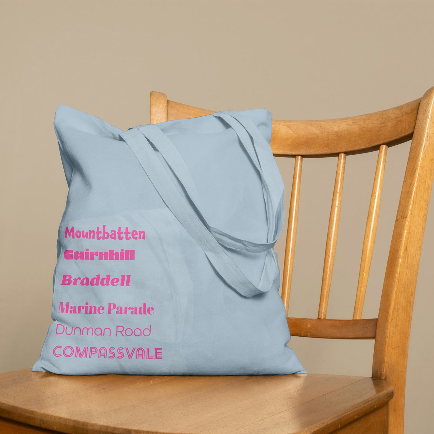 "My Fav SG Areas" Customise Canvas Tote Bags