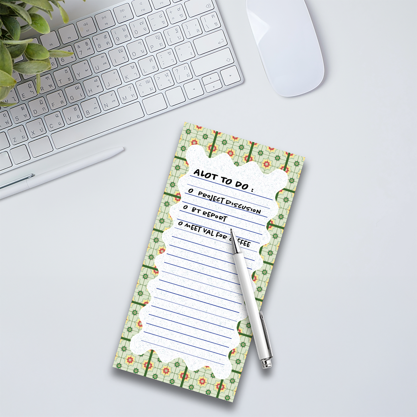 Notepad Slim Size | Peranakan Tiles