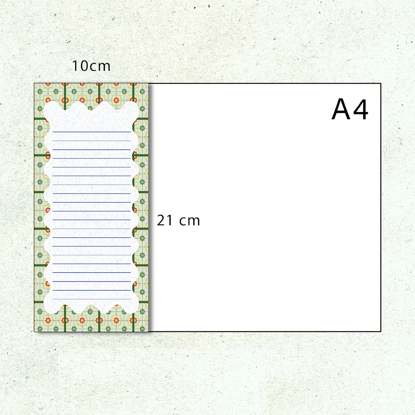 Notepad Slim Size | Peranakan Tiles