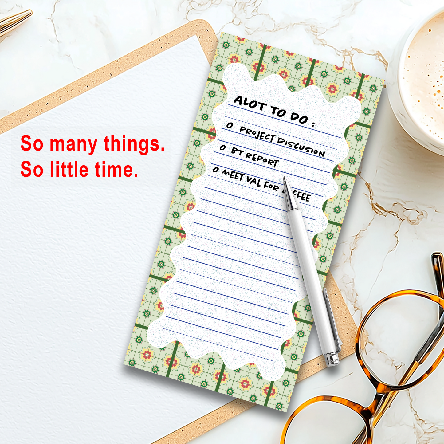 Notepad Slim Size | Peranakan Tiles