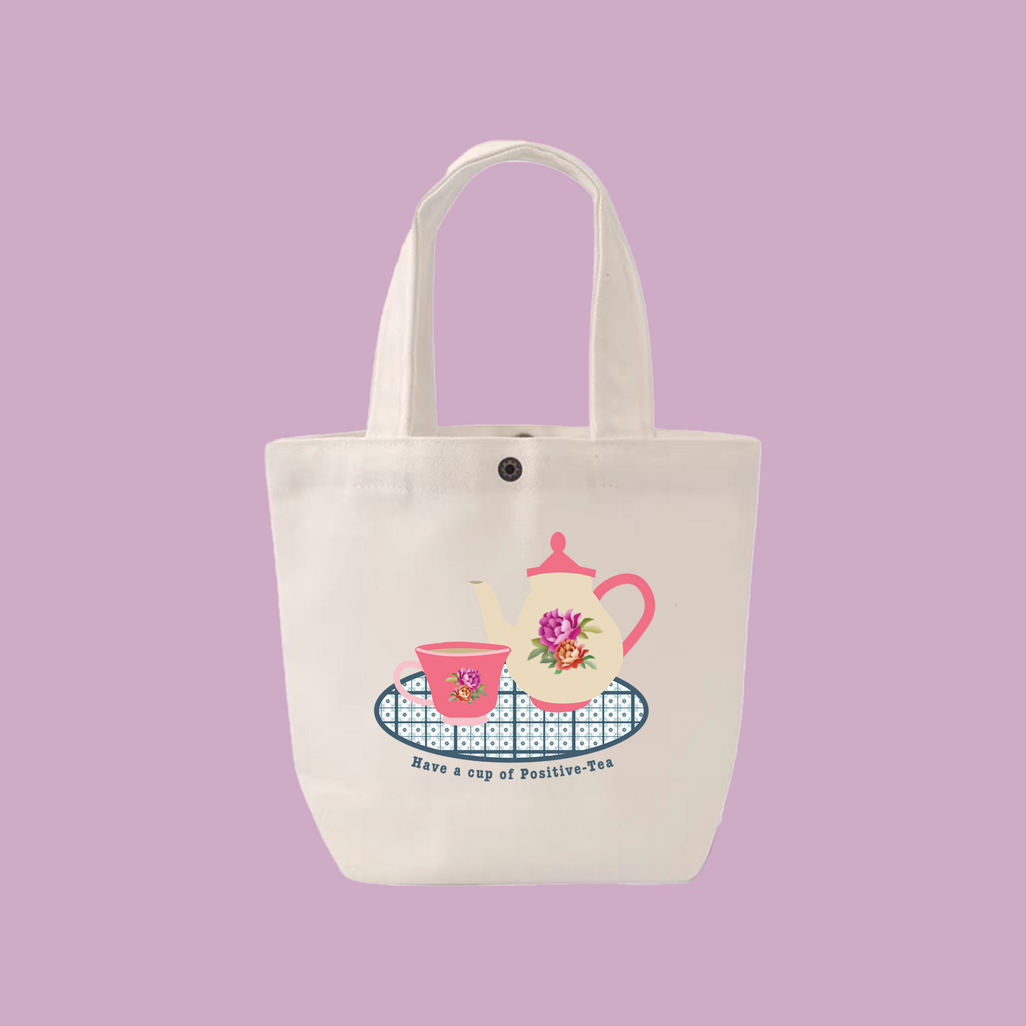 Positive-tea Canvas Small Tote Bag