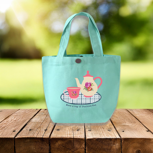 Positive-tea Canvas Small Tote Bag