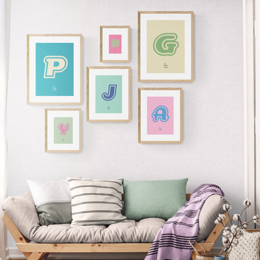 Personalised Monogram Posters - Fun Series