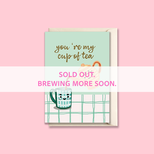 Greeting Card Folded | Love | My Cup of Tea