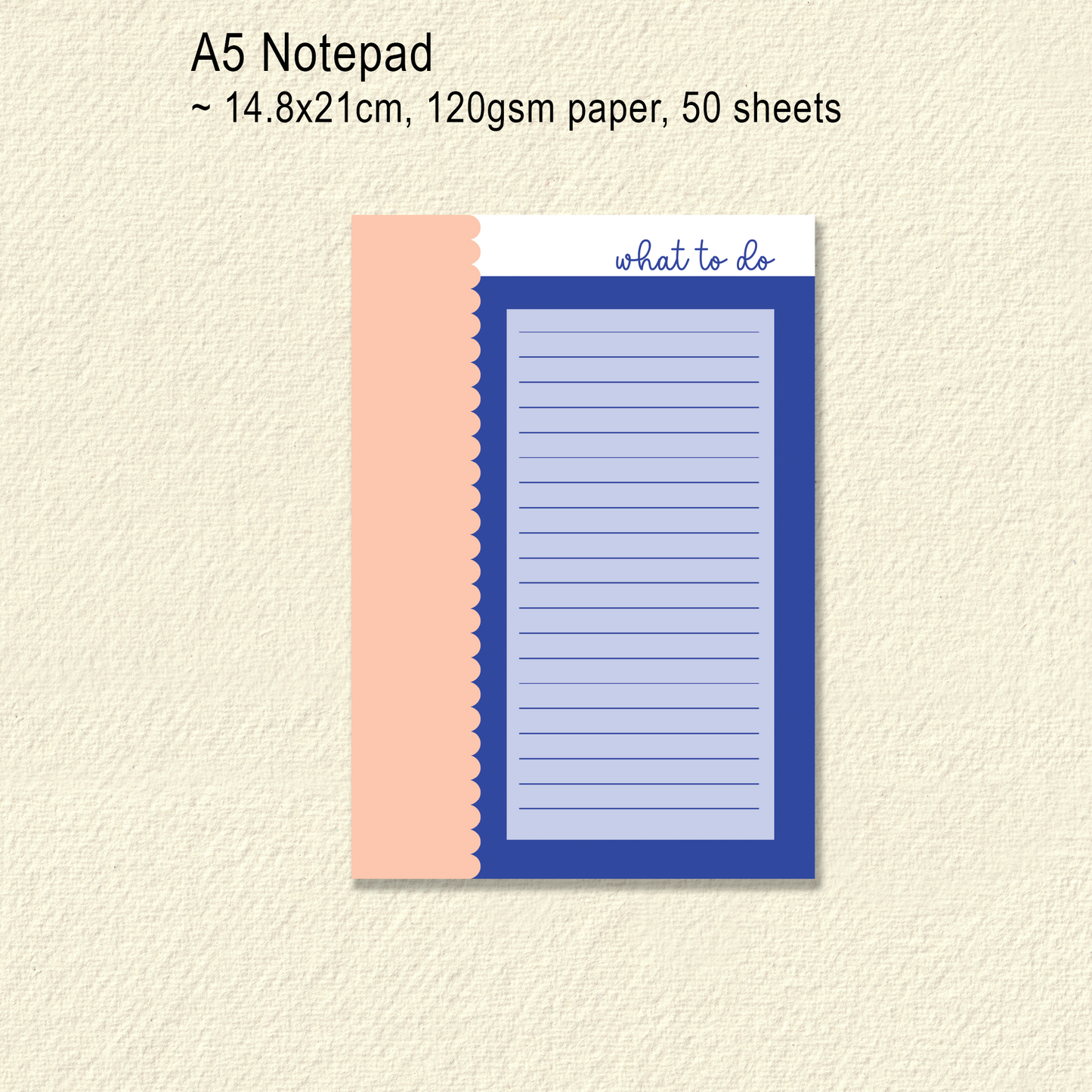 Notepad A5 Size | Scallop
