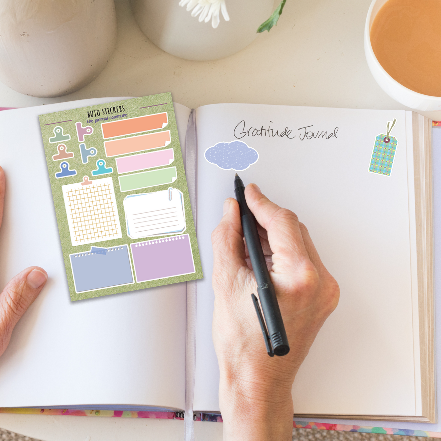 Sticker Sheets | 3-Pack Green A6 BUJO Planner Stickers