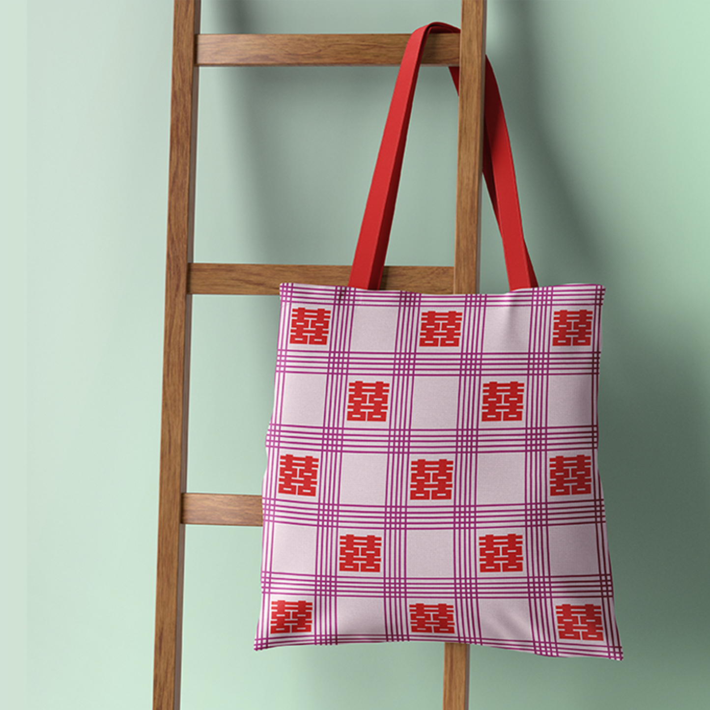 Tote Bag | Double Happiness Heritage Brushed Canvas Tote
