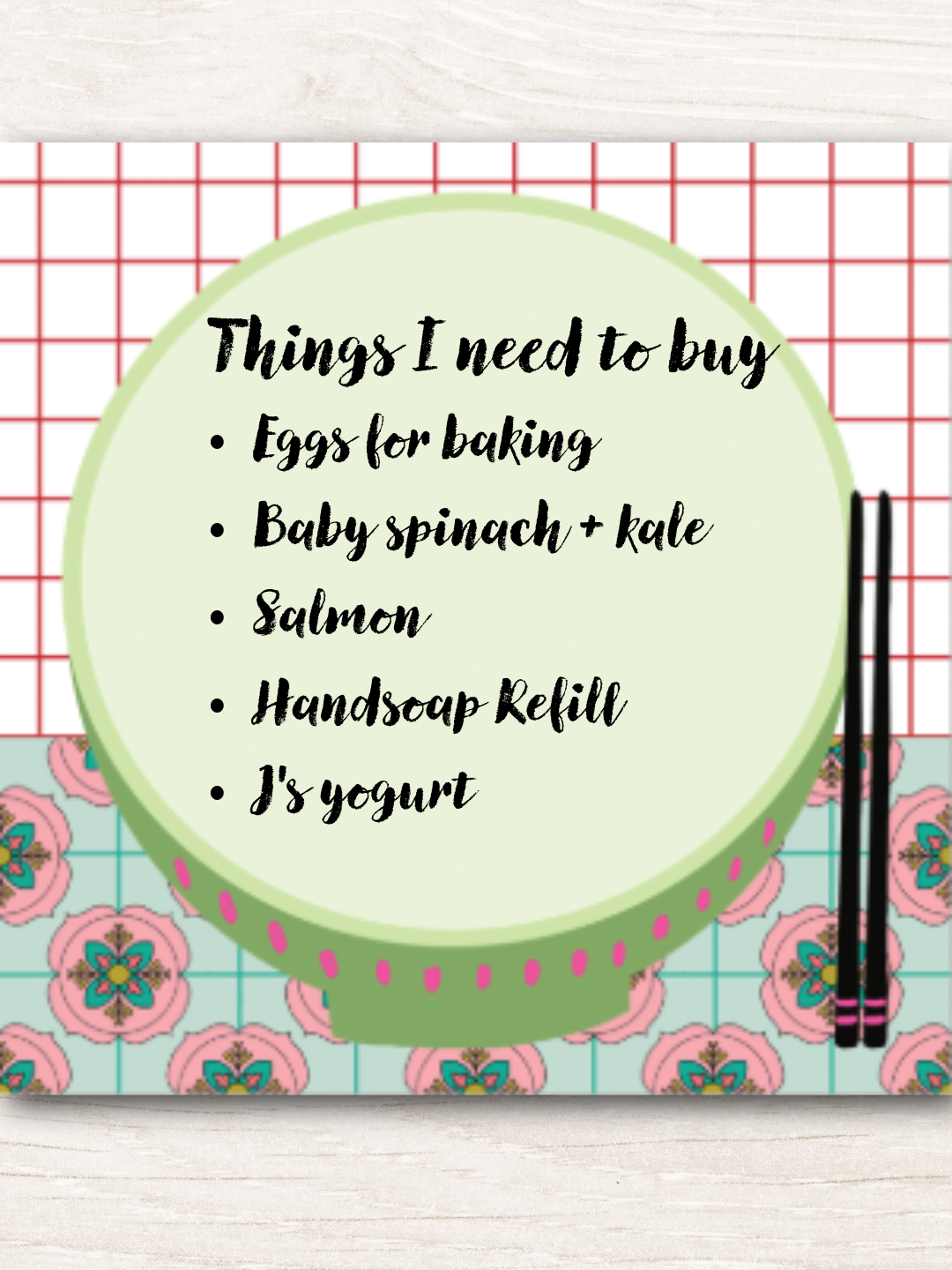 Notepad | Pocket Size Kitchen Bowl Memo Pad